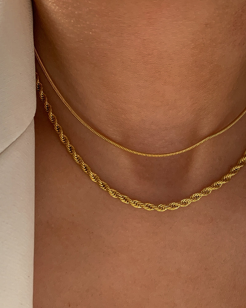 Collier TWISTED MINI. | argent