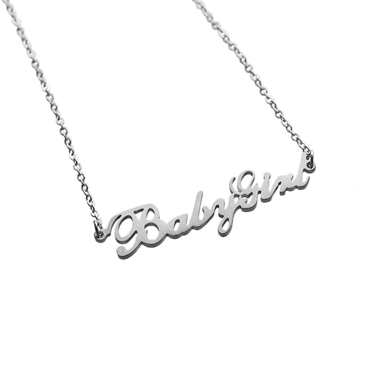 Necklace BABYGIRL. | silver - Zoldout 
