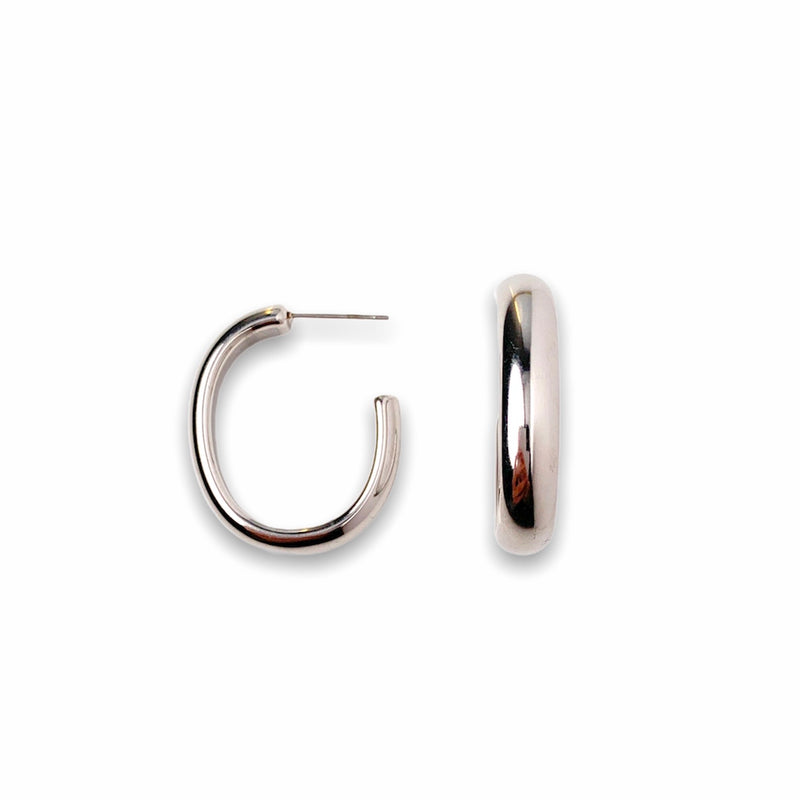 Earrings CLASSIC HOOP. |silver - Zoldout 