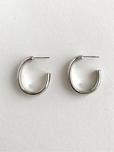 Earrings CLASSIC HOOP. |silver - ZOLDOUT